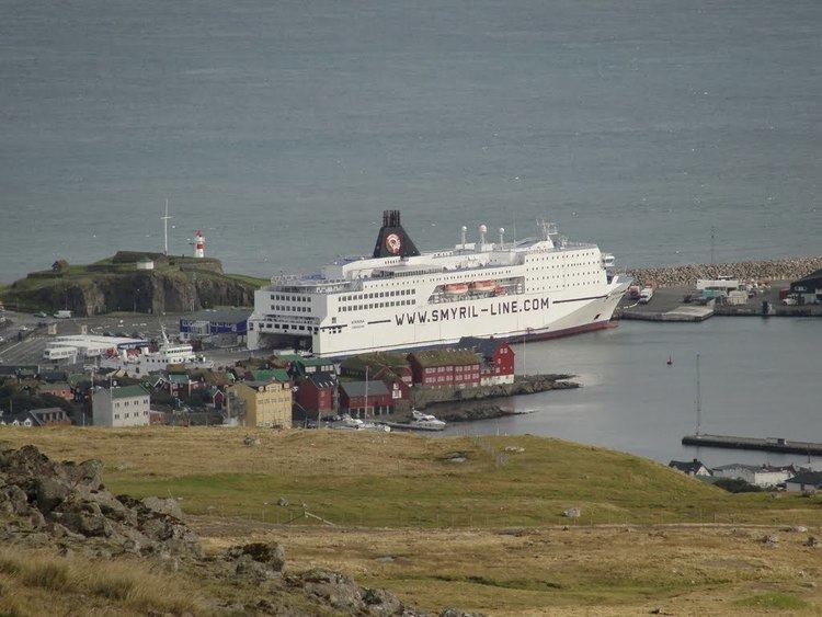 MS Norröna Panoramio Photo of MS Norrna in Trshavn on Streymoy Faroe islands