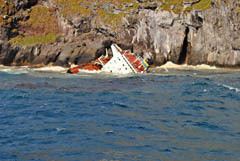 MS Oliva Tristan da Cunha MS Oliva Shipwreck