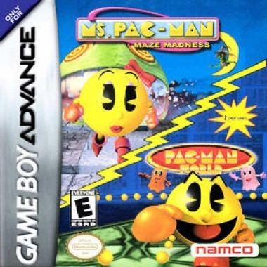 Ms. Pac-Man Maze Madness Ms PacMan Maze Madness PacMan World Box Shot for Game Boy