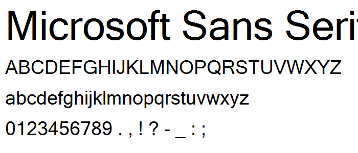 MS Sans Serif Microsoft Sans Serif Font pickafontcom