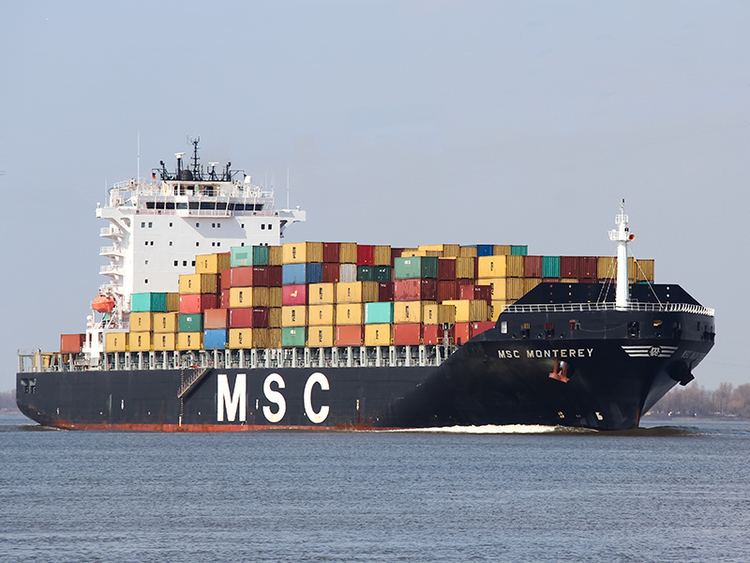 MSC Monterey Port of Hamburg MSC Monterey IMO 9349796 Containerschiff