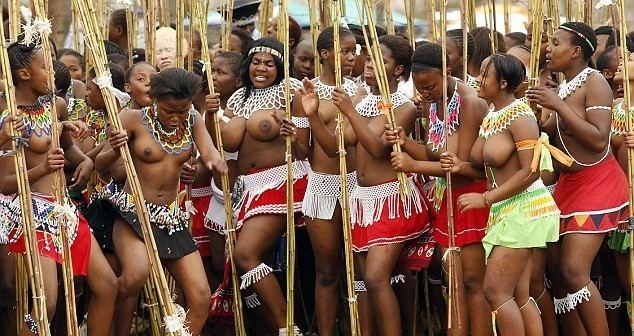Mswati III Swaziland39s 39prettiest virgins39 dance topless for King