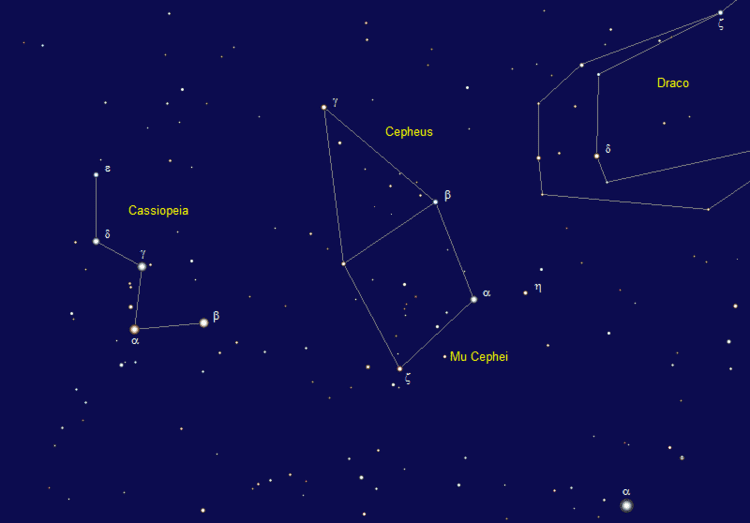 Mu Cephei Mu Cephei Herschel39s Garnet Star