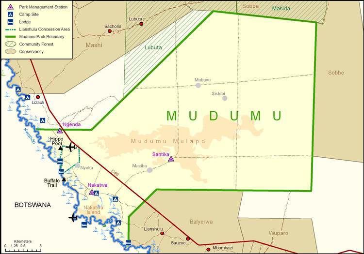 Mudumu National Park FileMap of Mudumu National Park Namibiajpg Wikimedia Commons
