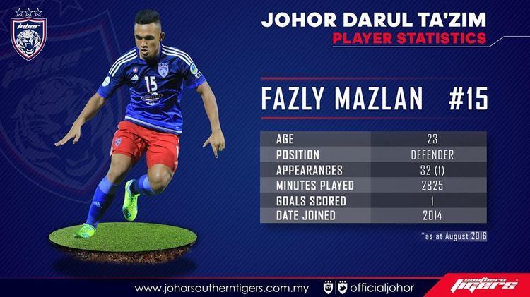 Muhammad Fazly Mazlan FAZLY MAZLAN STATISTICS Official website of Johor Darul Ta39zim FC