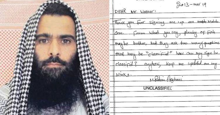 Muhammad Rahim al Afghani Guantanamo prisoner has dating profile on Matchcom and