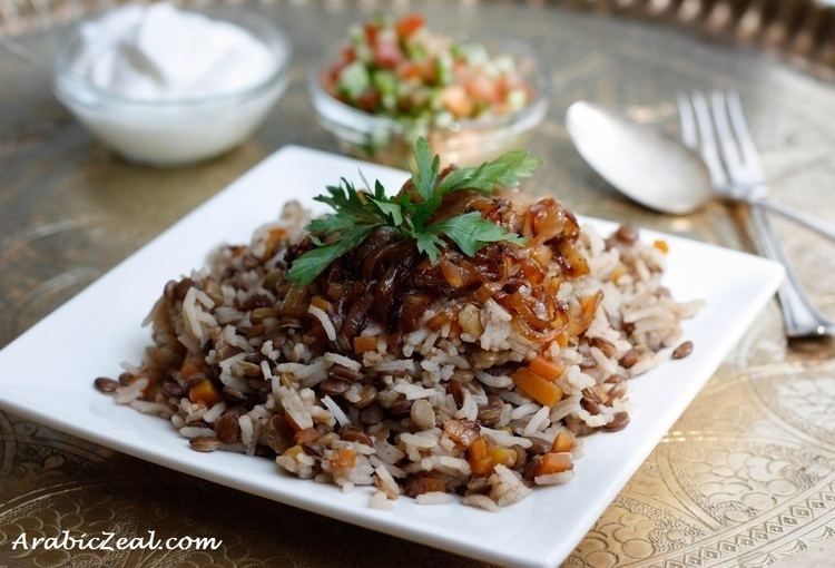 Mujaddara Arabic Zeal Mujaddara Palestinian Lentils amp Rice