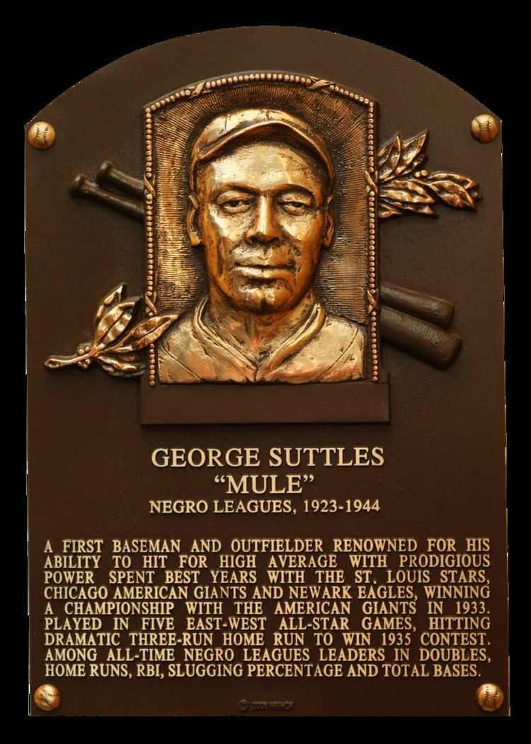 Mule Suttles Suttles Mule Baseball Hall of Fame