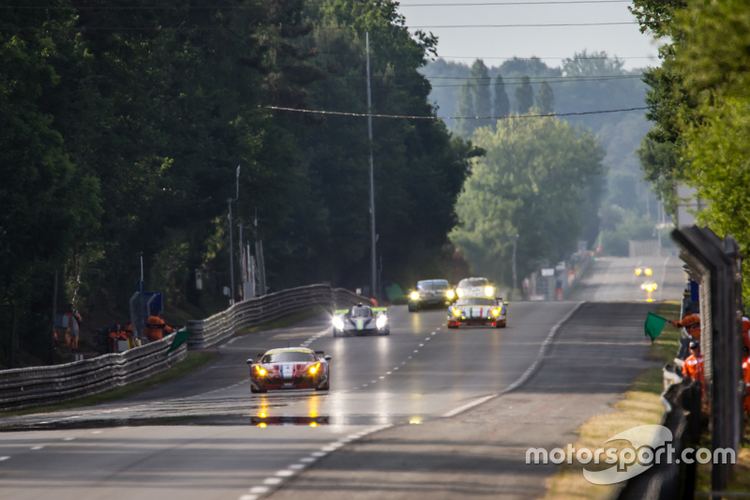 Mulsanne Straight Race action on the Mulsanne Straight at 24 Hours of Le Mans