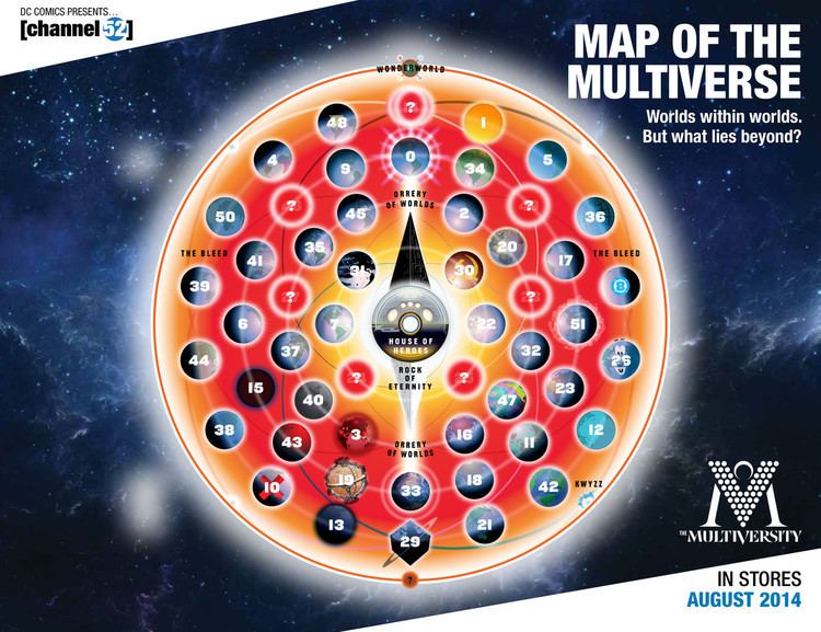 Multiverse (DC Comics) ENTERTAINMENT WEEKLY reveals a mapped DC Multiverse DC