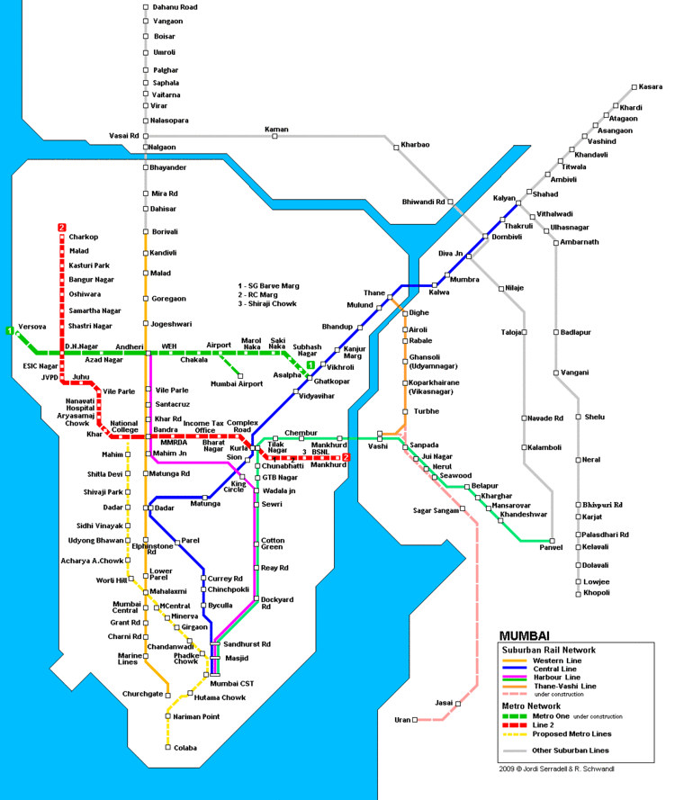 Mumbai Suburban Railway UPDATED Mumbai Local Train Map Mumbai Railway Map Mumbai Local