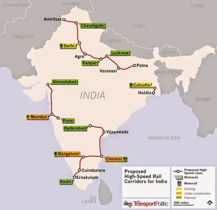Mumbai–Ahmedabad high-speed rail corridor Next Big Future India gives go ahead to Mumbai Ahmedabad high speed