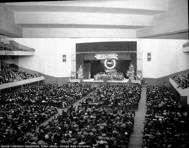 Municipal Auditorium (Atlanta) Atlanta Municipal Auditorium postcard of interior