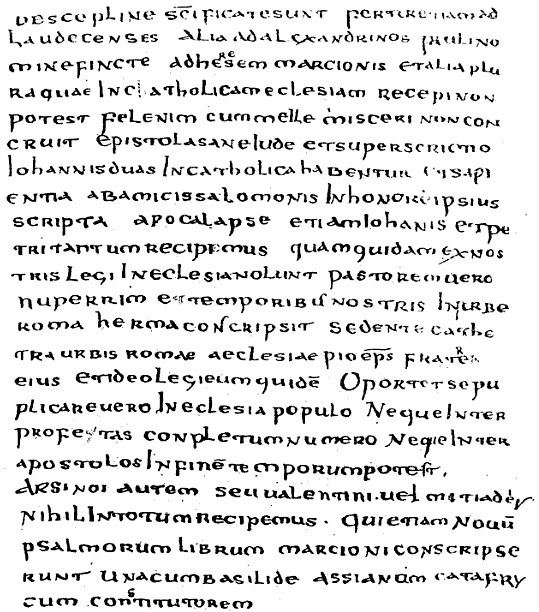 Muratorian fragment