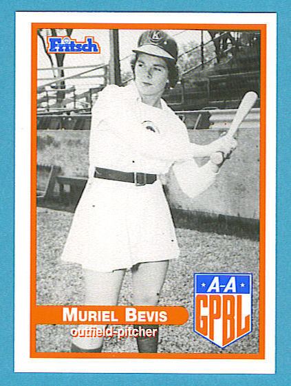 Muriel Bevis Fritsch AAGPBL Baseball Singles 351 Muriel Bevis eBay