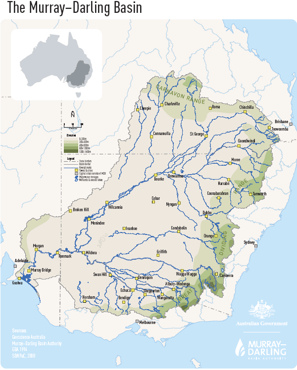 Murray–Darling basin MurrayDarling Basin Map Murray Darling Wetlands