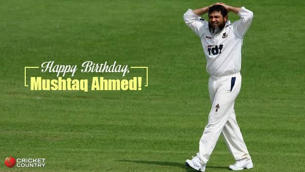 Mushtaq Ahmed (cricketer, born 1970) Happy Birthday Mushtaq Ahmed former Pakistan legspinner turns 46