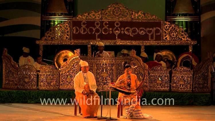 Music of Myanmar Saung gauk39 Burmese traditional music instrument played at Sangai