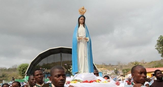 Muxima Image of Our Lady of Muxima enthroned in New York Society Angola