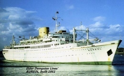 MV Aureol The Elder Dempster liner AUREOL of 1951 was the last passenger liner
