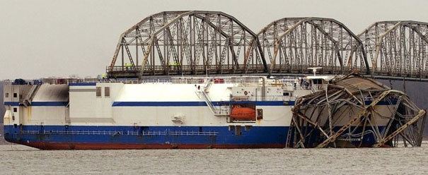 MV Delta Mariner Rocket Shipquot MV Delta Mariner Takes Out Eggner Ferry Bridge Old