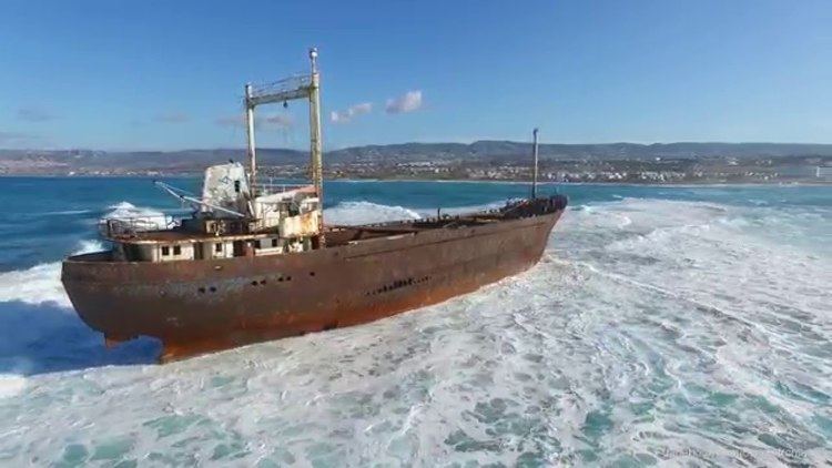 MV Demetrios II Demetrios II Wreck by Manos and Fedros Cyprus from Air YouTube