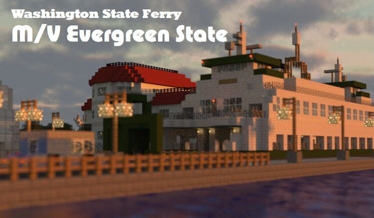 MV Evergreen State Washington State Ferry MVEvergreen State Minecraft Project