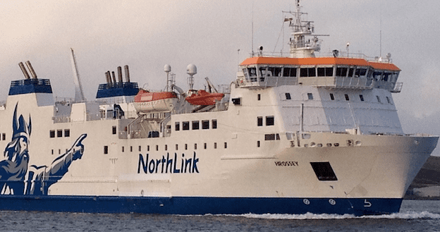 MV Hrossey Argyll News Unexplained near miss between Serco Northlink39s MV