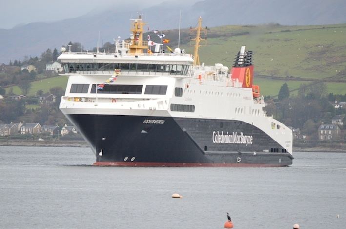 MV Loch Seaforth (2014) Argyll News MV Loch Seaforth celebrates arrival at CalMac HQ this