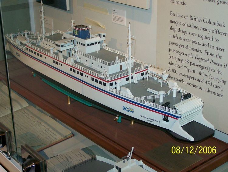 MV Queen of Chilliwack BC Ferry ship models