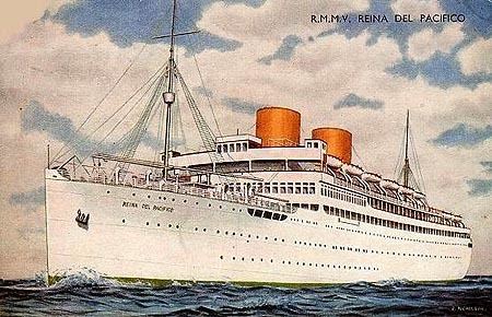 MV Reina del Pacifico Pacific Steam Navigation Company Postcards Page 3 19141939