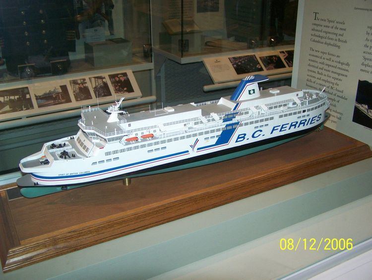 MV Spirit of British Columbia BC Ferry ship models