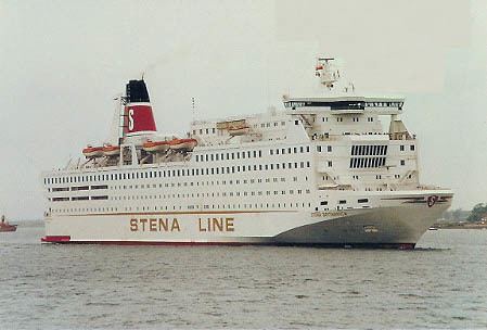 MV Stena Britannica Stena Line BV Harwich Services Ship Postcards