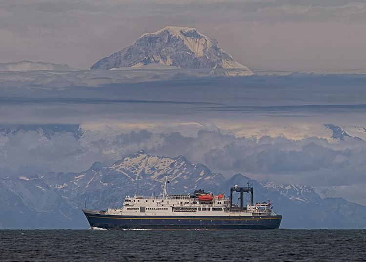 MV Tustumena MVTustumena Dwarfed Alaska State ferry in Kachemak Bay Flickr