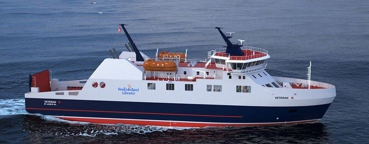 MV Veteran 80 m Ice Class Ferry for Fogo amp Change Islands Canada has been