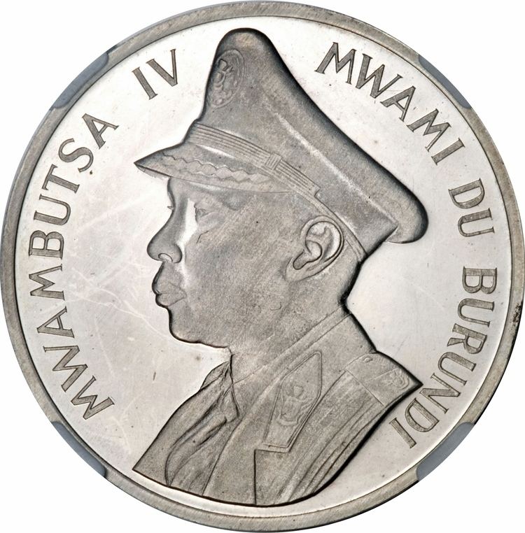 Mwambutsa IV of Burundi 5 Francs Mwambutsa IV Independence Burundi Numista