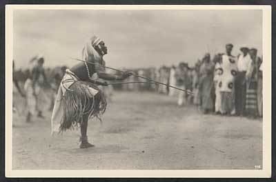 Mwami Tutsi Ntore dancer in Nyanza residence of the king ltigtMwamilti