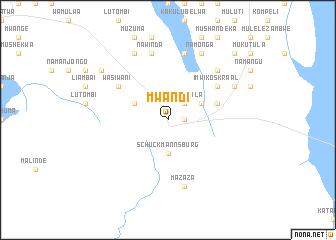 Mwandi Mwandi Zambia map nonanet