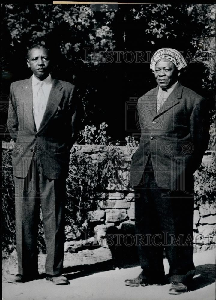Mwata Yamvo 1962 Press Photo Baluba chief Kasongo Niembo ampMwata Yamvo