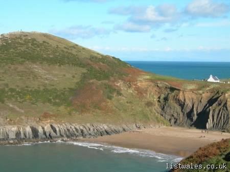 Mwnt Mwnt beach in Ceredigion Wales