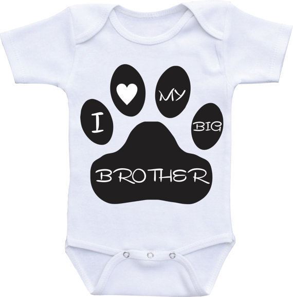 My Brother Is a Dog My Brother Is a Dog Onesie I Love my Big Brother Dog shirt