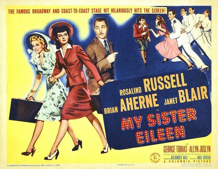 My Sister Eileen (1942 film) My Sister Eileen 1942 The Blonde at the Film