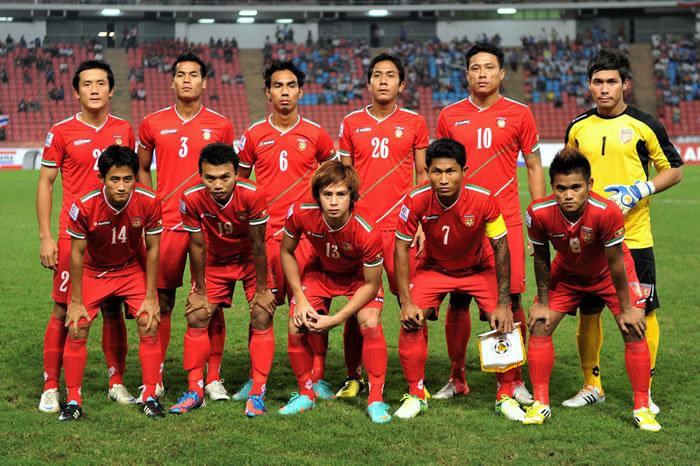 Myanmar national football team Football teams shirt and kits fan Myanmar AFF 2012 team kits
