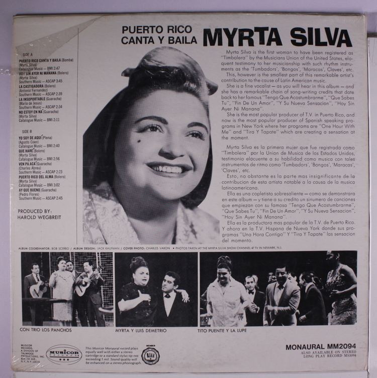 Myrta Silva Myrta Silva Puerto Rico Canta Y Baila LP Tear in Shrink