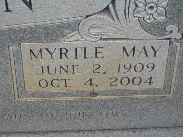 Myrtle May Simpson Myrtle May Simpson 1909 2004 Find A Grave Memorial