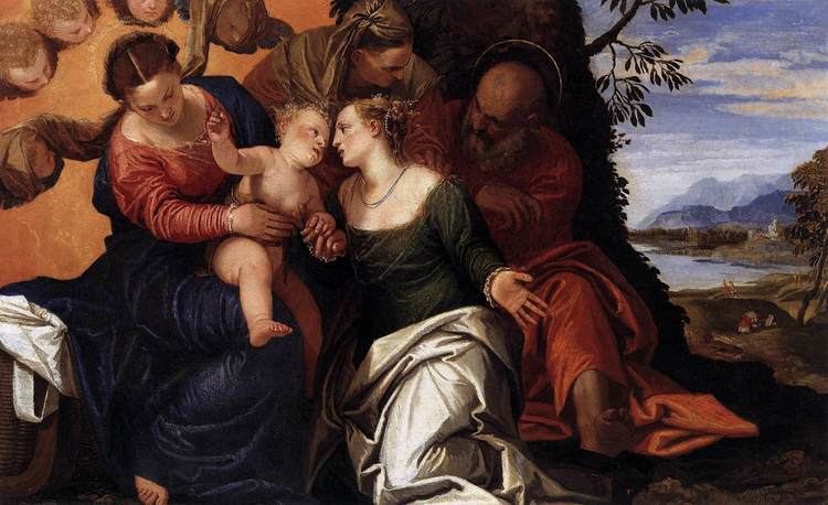 Mystical marriage of Saint Catherine Mystic Marriage of St Catherine 1547 Paolo Veronese WikiArtorg