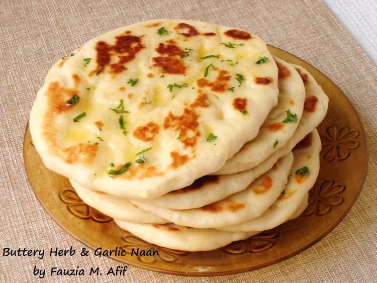 Naan Buttery Herb Garlic Naan Fauzia39s Kitchen Fun