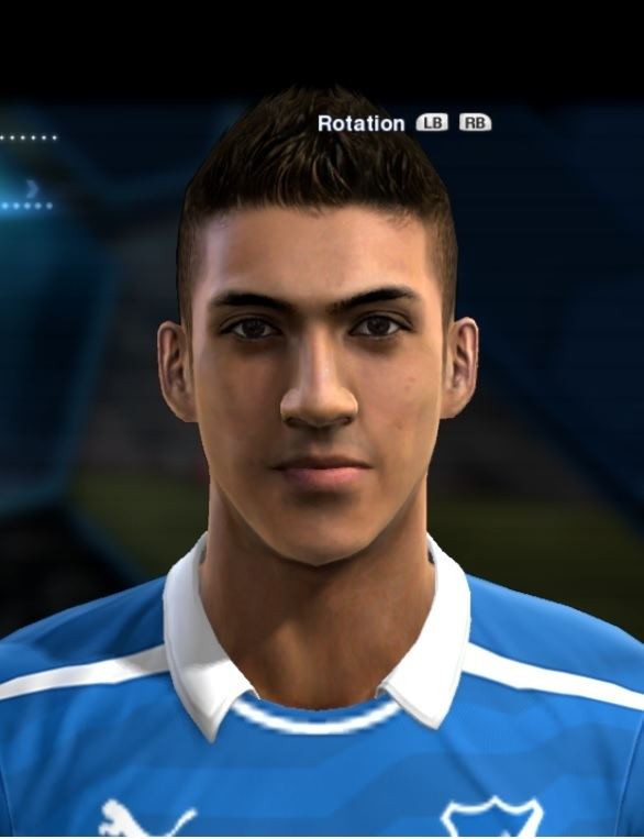 Nadiem Amiri Amiri Nadiem face for Pro Evolution Soccer PES 2013 made