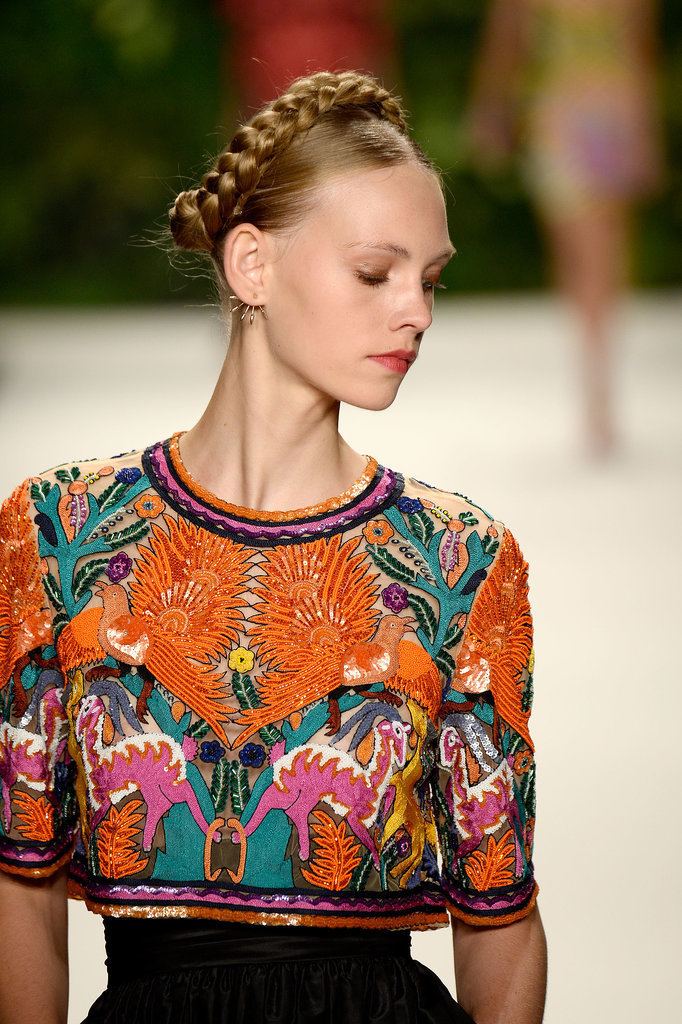 Naeem Khan Naeem Khan Spring 2014 Hair and Makeup Runway Pictures