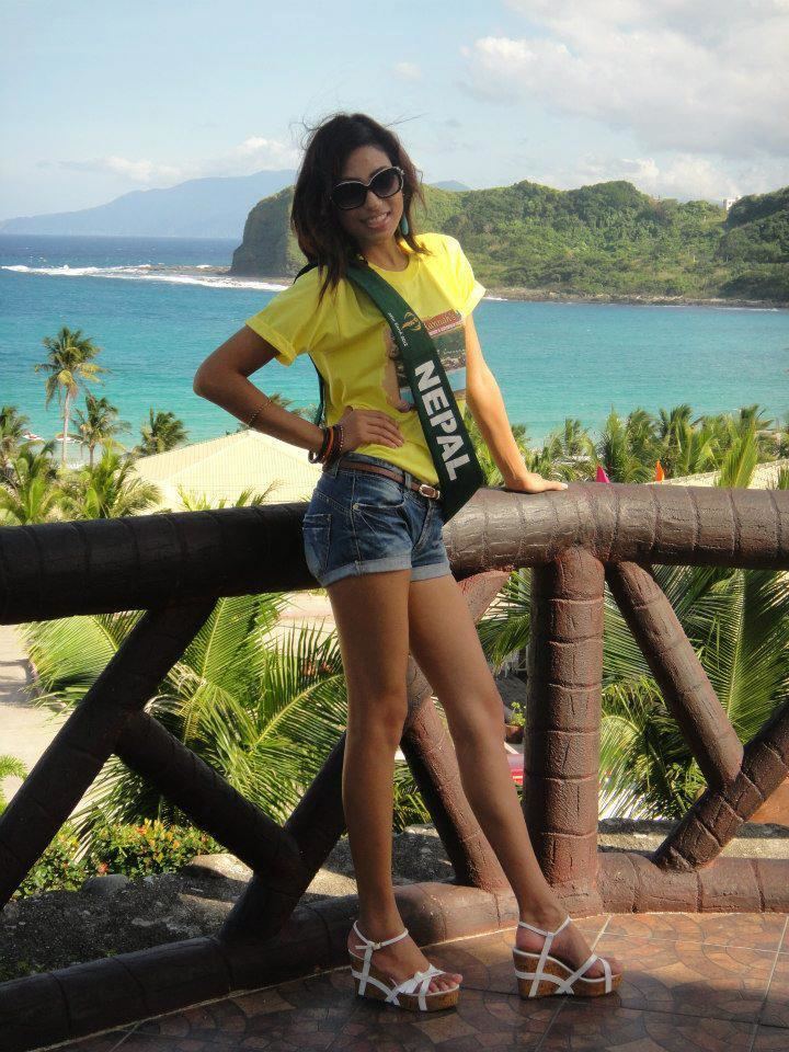 Nagma Shrestha Nagma Shrestha in Top eight of Miss Earth 2012 with Image